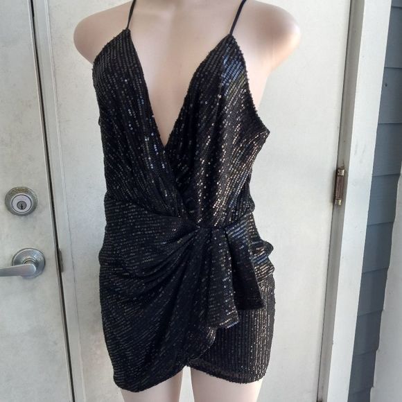 Double Crazy Dresses & Skirts - Double Crazy sequins black dress